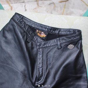 Vintage Harley Davidson leather shorts